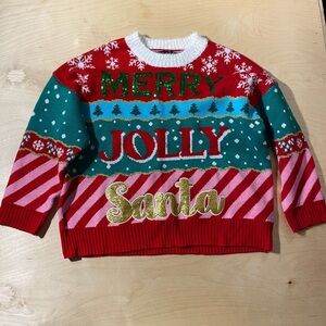 33 Degrees Red and Green Festive Sweater Large (MD)